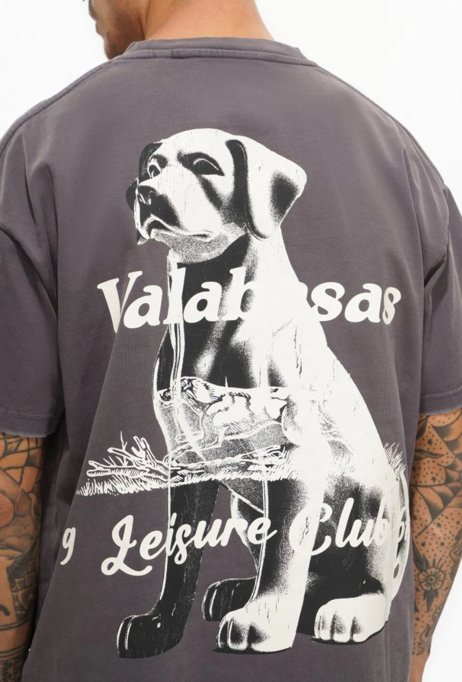 VALABASAS HOUND TEE GREY